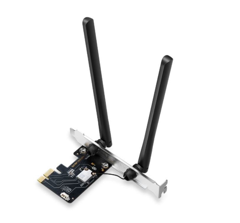 Carte WiFi 6E PCIe Mercusys AXE5400 - Triple Bande (6 GHz, 5 GHz, 2.4 GHz) - Bluetooth 5.2 - Compatible Windows 10/11