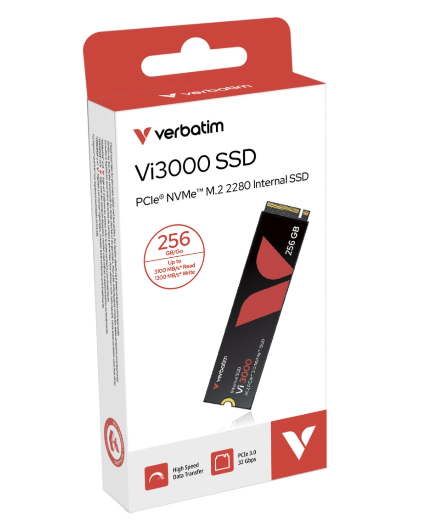 Verbatim 49373 Vi3000 NVMe M.2 Internal SSD 256GB