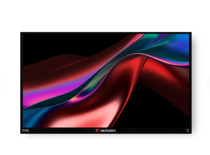 Verbatim 15.6' IPS USB-C Touch Full HD 1920 x 1080, 10 Point Touch, - Tilt, Speaker, Earphone, VESA 50mm x 50mm Business Ultra Portable IOS Monitor