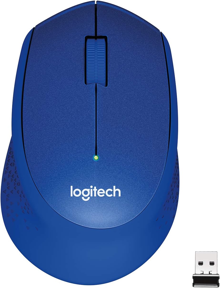 (LS)Logitech M331 SILENT PLUS  Wireless Mouse Blue  DPI (Min/Max): 1000±  1-Year Limited Hardware Warranty