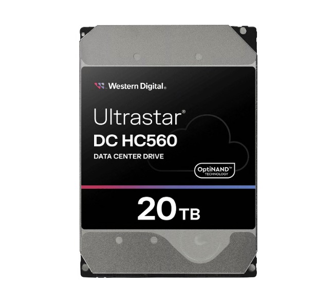 Western Digital WD Ultrastar DC HC560 20TB 3.5' SATA 7200 RPM  Cache 512MB 5-year limited warranty WUH722020BLE6L4 0F38785 (Base SE)