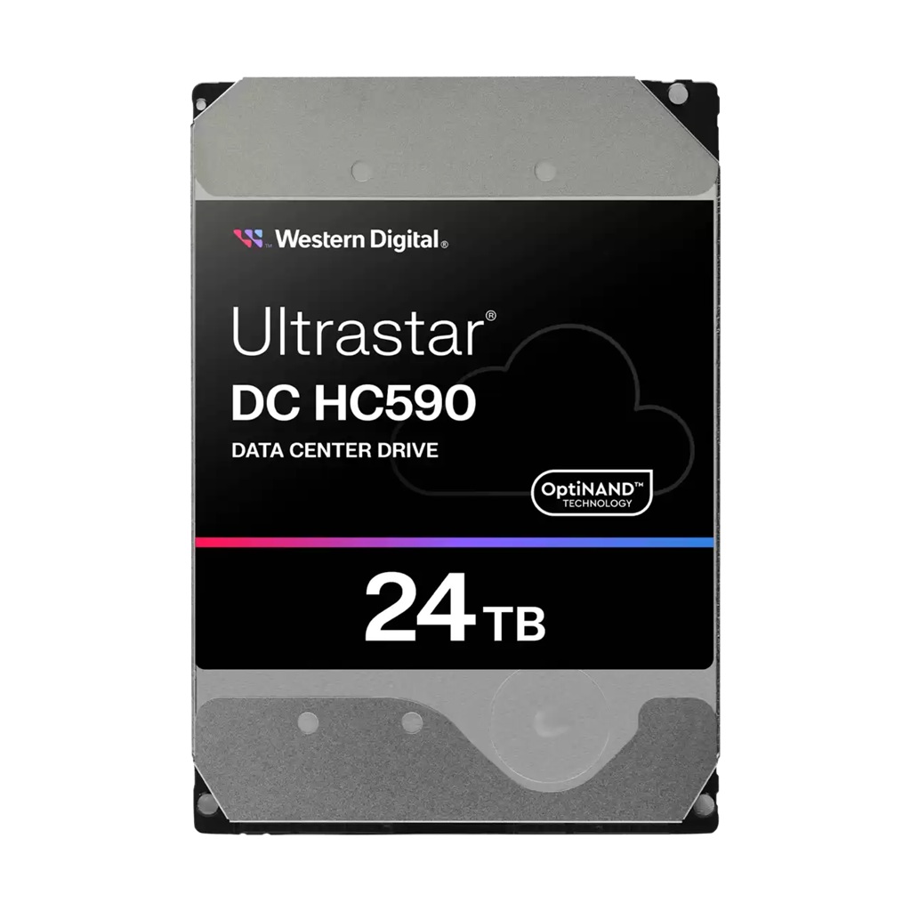 Western Digital Ultrastar DC HC590 24TB: 3.5', SAS, CMR, SE, 146.71×101.6×26.11mm, 670g,  5Y warranty