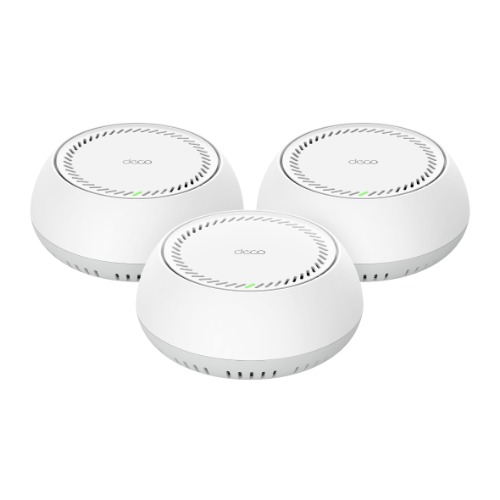 TP-Link Deco BE65-PoE(3-pack) BE11000 Whole Home Mesh Wi-Fi 7 System with PoE 688 Mbps at 2.4 GHz + 4324 Mbps at 5 GHz + 5764 Mbps 6 GHz