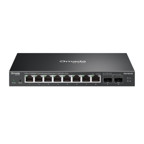 TP-Link ES210X-M2 Omada 8-Port 2.5G Easy Managed Switch with 2 10GE SFP+ Slots