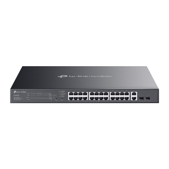 (CH)TP-Link ES228GMP Omada 28-Port Gigabit Easy Managed Switch with 24-Port PoE+,  Fast PoE, Perpetual PoE, Flow Control, Loopback Detection, Port Iso