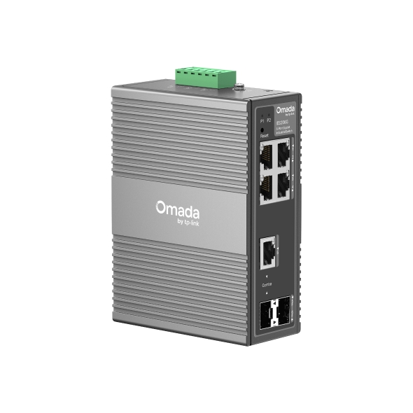 TP-Link IES206G Omada 6-Port Gigabit Industrial Easy Managed Switch ,  1× GE SFP/RJ45, 1× GE SFP, 4× GE RJ45
