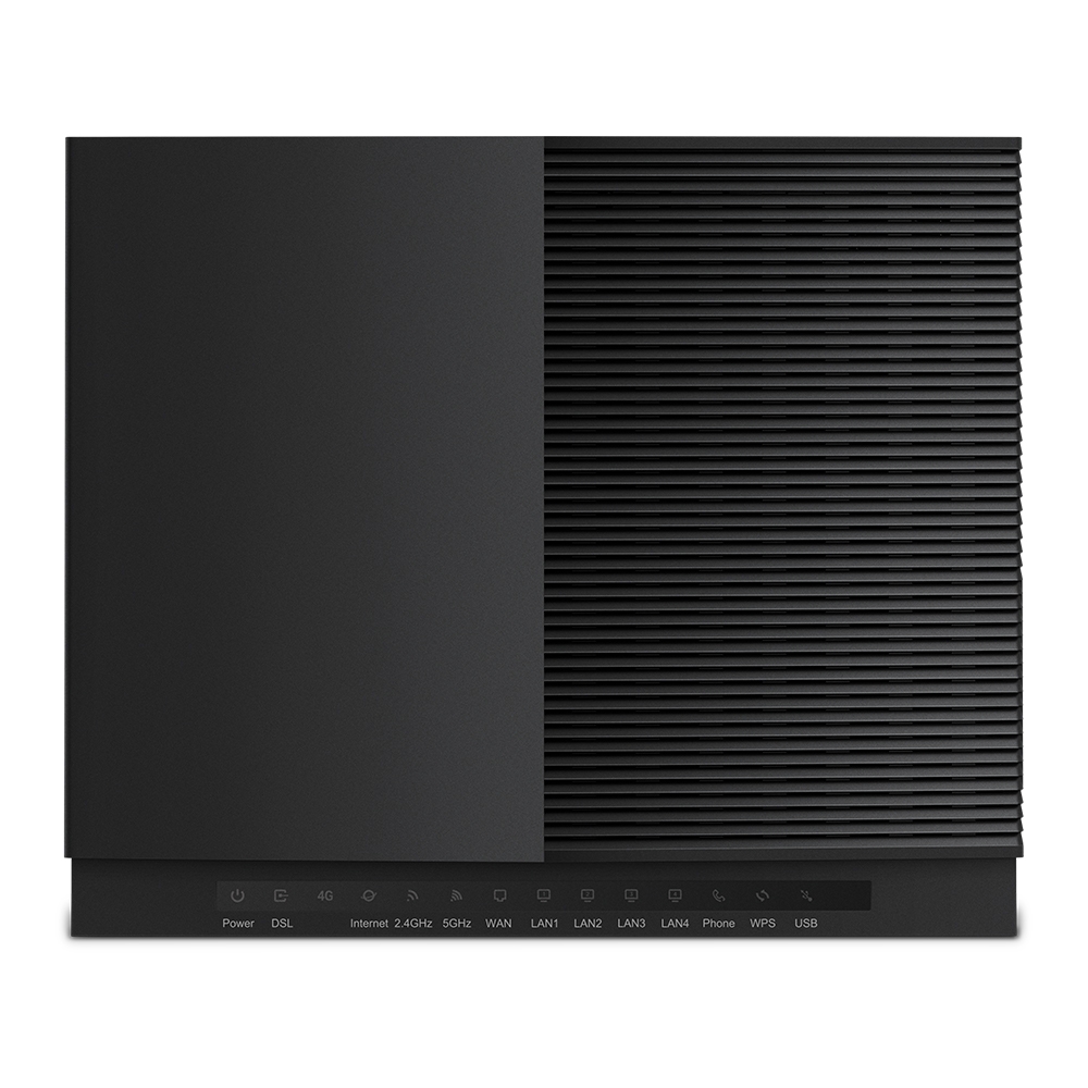 TP-Link VX420-G2h AX5400 Hybrid Wi-Fi 6 Modem Router with VoIP，up to 5.4Gbps, Support DSL, Ethernet WAN，4xGigabit LAN ports, 1xGigabit WAN port