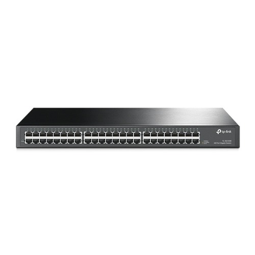TP-Link TL-SG1048 48-Port Gigabit Rackmount Switch 19-inch rack-mountable steel case 96Gbps Switching Capacity IEEE 802.3x flow control Auto MDI/MDIX