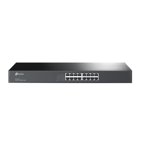 (E)(CH)TP-Link TL-SF1016 16-port 10/100M Switch, 16 10/100M RJ45 ports, 1U 19-inch rack-mountable steel case