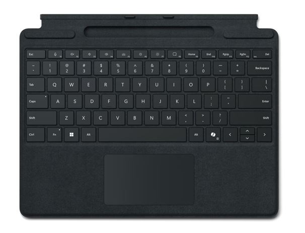 Microsoft Surface Pro 8/9/X/10/11/12 Business Signature Mechanical & Backlit Key Large Type cover Keyboard Black No-PEN