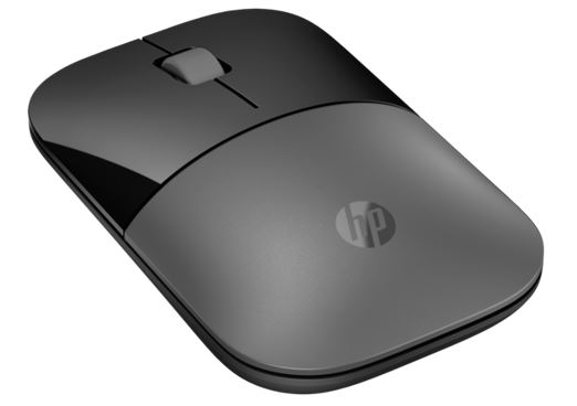 HP Wireless Mouse Z3700 Dual Silver ambidextrous design Optical Bluetooth USB-A Compatible with Windows 11 /10 macOS and Chrome OS