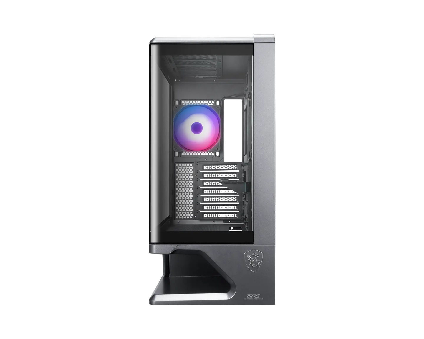 MSI MPG VIXTA 300R PZ - BLACK, Mid-tower case with panoramic tempered glass, 3 ARGB fans, USB-C 20Gbps, ATX/back-connect support, 420mm GPU clearance