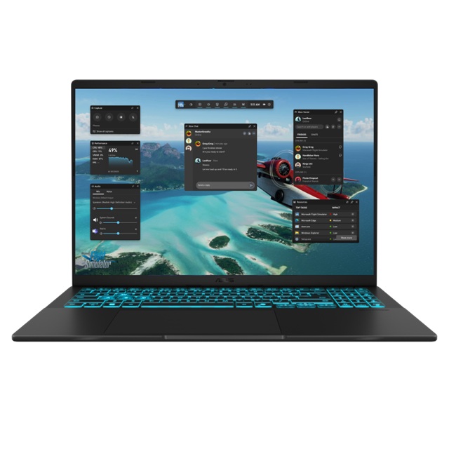 ASUS VivoBook V16 16' WUXGA Notebook Intel Core 7 240H DDR5 16GB 512GB SSD RTX 4050 Black Win 11 Home 1.95kg 1Y Warranty