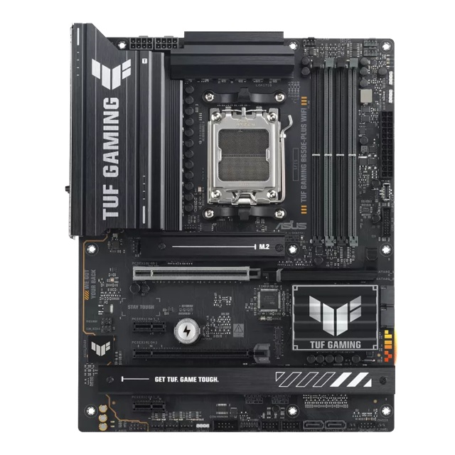 ASUS AMD TUF GAMING B650E-PLUS WIFI (AM5) ATX Motherboard, DDR5 256GB, PCIe 5.0 x16, 3x M.2, 4x SATA, Wi-Fi 6E, 2.5Gb LAN, 1x HDMI, 1x DP