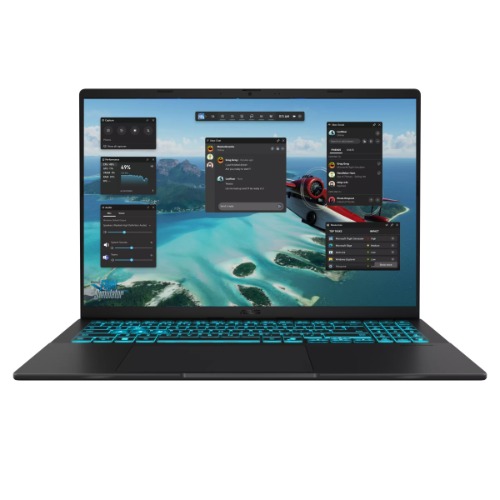 ASUS VivoBook V16 16' WUXGA Notebook Intel Core 7 240H DDR5 16GB 1TB RTX 5050 8GB GDDR7 Black Win 11 Pro 1.95kg 1Y Warranty