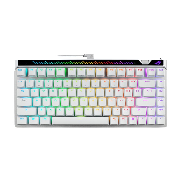 ASUS M705 ROG Falchion Ace 75 HE V2X Gaming Keyboard - WHITE, HFXV2Magnetic, USB2.0TypeC, 75%,8000Hz, 0.125ms, Windows10/11, GearLink