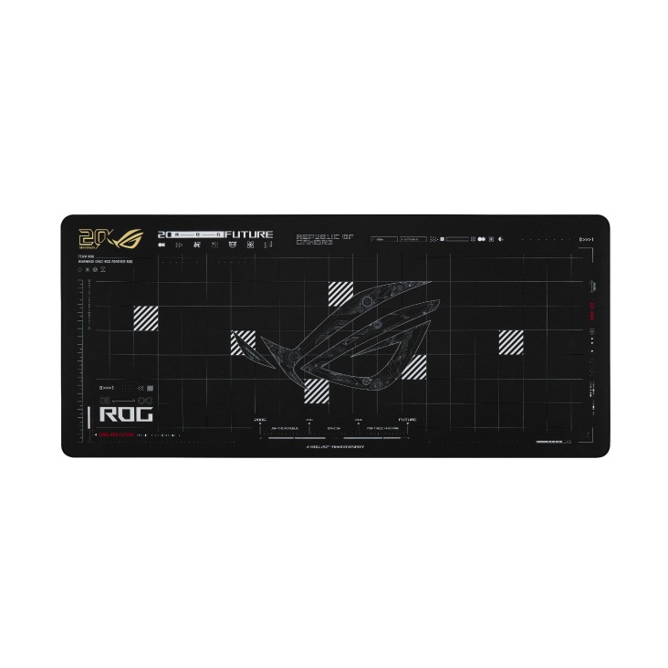 ASUS ROG SCABBARD II XXL Edition 20 Gaming Mouse Pad, Extended Size (900x400mm) Water/Oil/Dust Repellent, Anti-Fray, Soft Cloth Surface