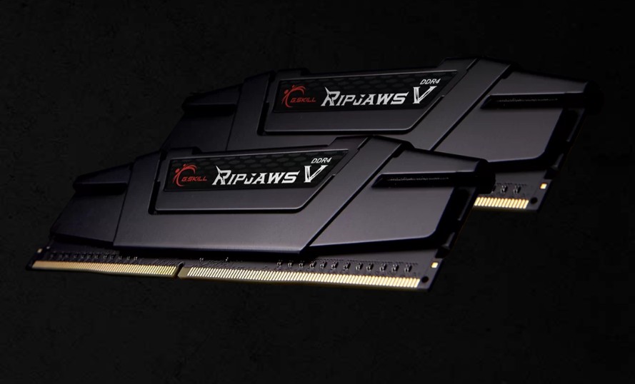 G.SKILL F4-2666C19D-64GVK 64GB (2 x 32GB)/ PC4-21300 / DDR4 2666 Mhz/ Timings 19-19-19-43/ Voltage 1.20V/  Ripjaws V