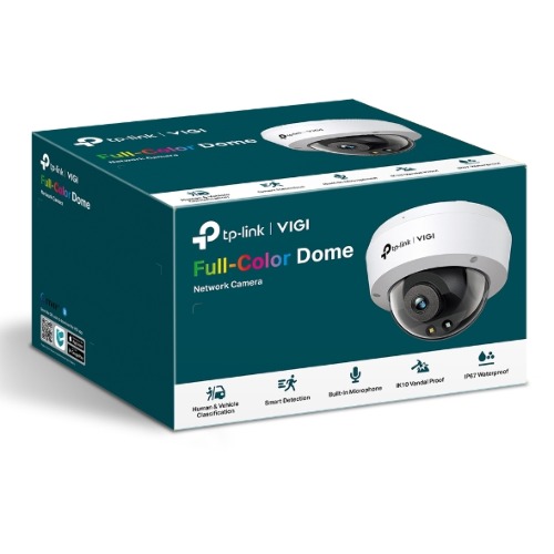 TP-Link VIGI 5MP C250(2.8mm) Full-Color Dome Network Camera 2.8mm Lens, Smart Detection, 2YW