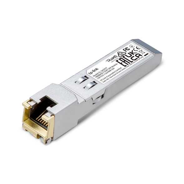 TP-Link TL-SM331T 1000BASE-T RJ45 SFP Module. 100m Reach Over UTP Cat 5e Or Above Cable, 1000BASE-T, TX Disable, Hot Swappable