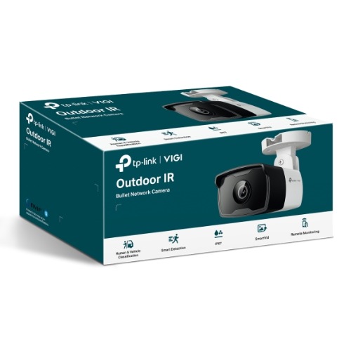 TP-Link VIGI 4MP C340I(2.8mm) Outdoor IR Bullet Network Camera, 2.8mm Lens, Smart Detection, 3YW