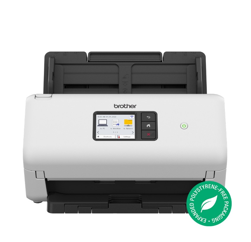 Brother ADS-3350W  ADVANCED DOCUMENT SCANNER (40PPM) network scanner, w/ 7.1cm touchscreen LCD & WiFi (2.4G)