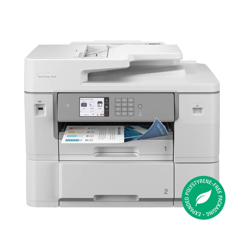 Brother *NEW* Business inkjet printer with roll printing up to 2700mm and duplex A3 print & scan. Enjoy fast print speeds, high-yield inks & flexible