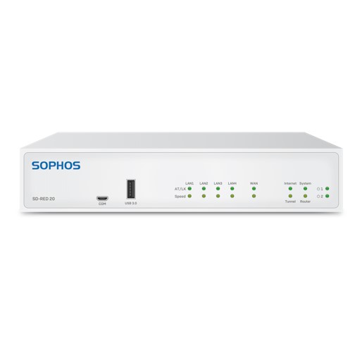 Sophos SD-RED 20 Rev.1 Appliance - with multi-region power adapter