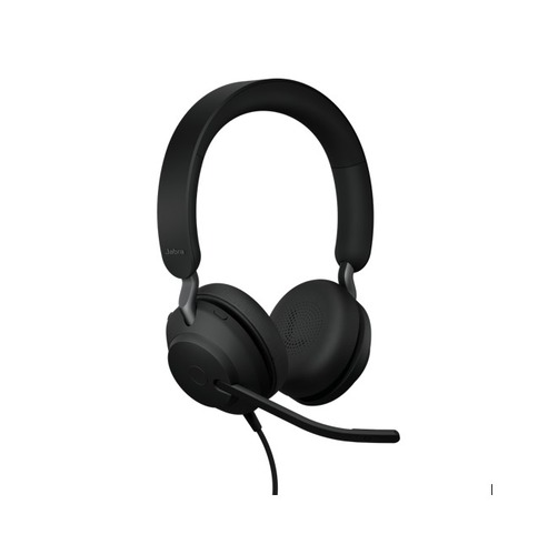 Jabra Evolve2 40 SE Wired USB-CA UC Stereo Headset, 360° BusyLight, Noise Isolationg Ear Cushions, 2Yr Warranty, Plug-and-play,3-Microphone Technology