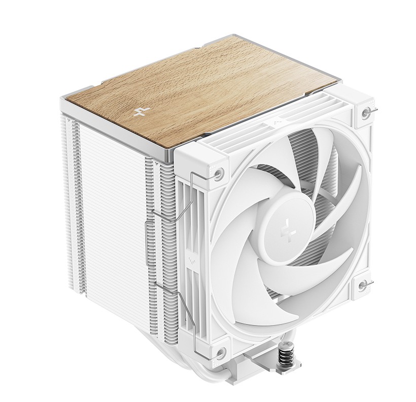 DeepCool AK500 G2 WH Wood Grain Top Cover CPU Cooler, 5 Heat Pipes, 4-pin PWM, Intel LGA1851/1700/1200/115x, AMD AM5/AM4