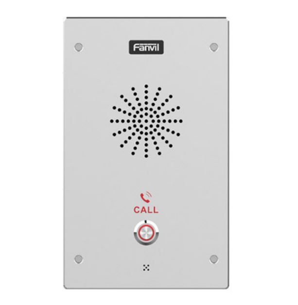 Fanvil i16S SIP intercom, IP65 IK10 outdoor intercom, HD audio, 3W speaker, PoE, multicast paging, relay I/O, TF card, SIP access control