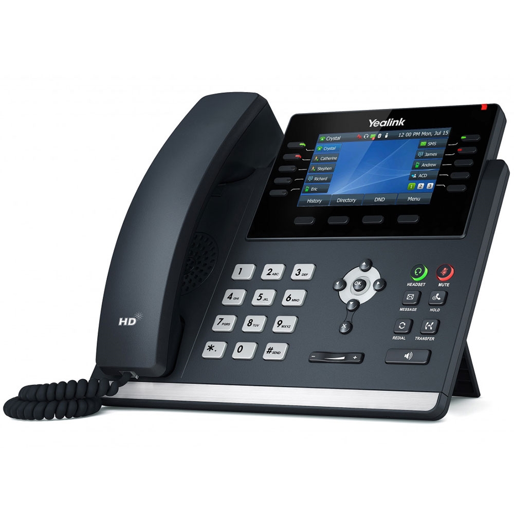 *LS Yealink T46U 16 Line IP phone, 4.3' 480x272 pixel Colour LCD with backlight, Dual USB Ports, POE Support, Wall Mountable, Dual Gigabit,*LS