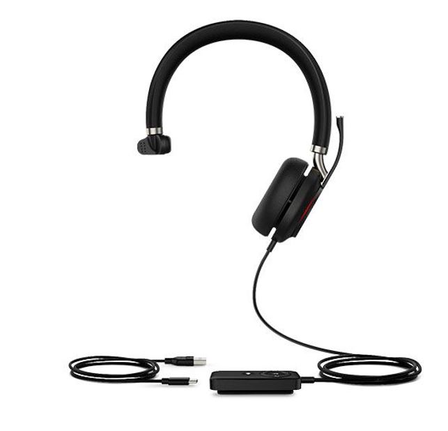 Yealink UH38 Mono USB and Bluetooth Headset, USB-C, UC Call Controller, Dual Noise-Canceling Mics, Busy Light, Microsoft Teams & UC Certified, EOL