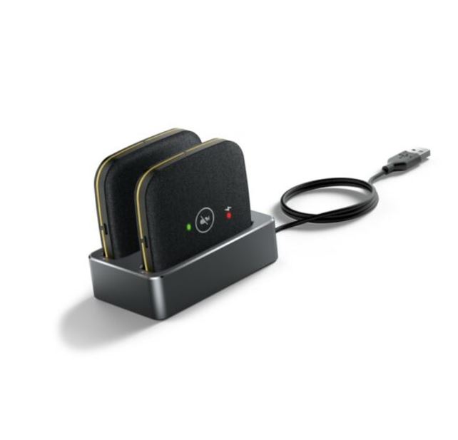 *LS Yealink CPW65 2x Wireless DECT Microphones, includes 2x CPW65, Charging cradle and 40cm USB Cable, Suitable for CP965 Only