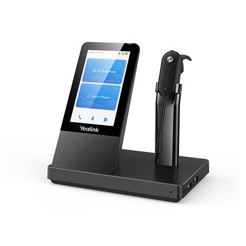 *EOL Yealink WH67 UC DECT Wireless Convertible Headset, UC Workstation, HD Voice,2-Mic Noise Cancellation,Teams Certified, Lightweight, 4 Wearing Styl