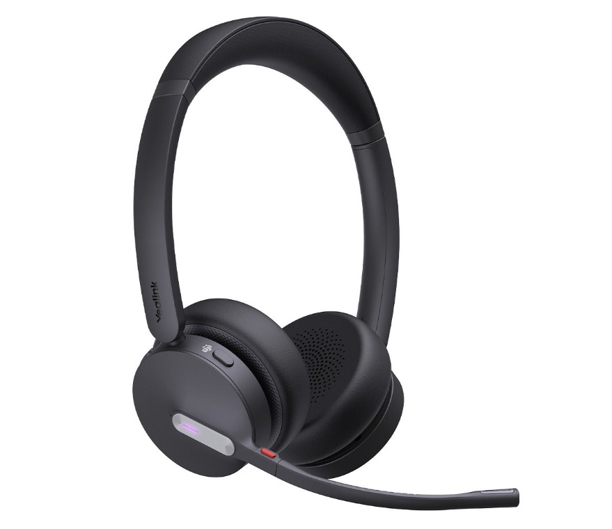 *LS Yealink WH64 Hybrid Dual UC DECT Wireless Headset, DECT & Bluetooth Hybrid Wireless Technology, 3-Mic Noise Cancellation, UC Certified, Dongle WDD