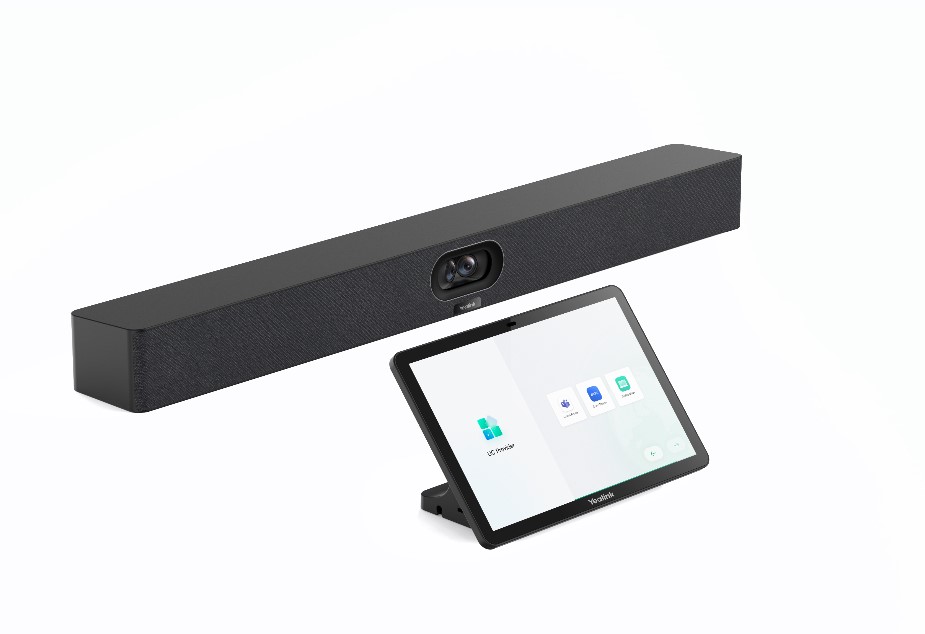 Yealink MeetingBar A40  all-in-one Android video collaboration bar, featuring dual 48MP cameras, CTP25 Touch Console, Microsoft Teams/Zoom integration