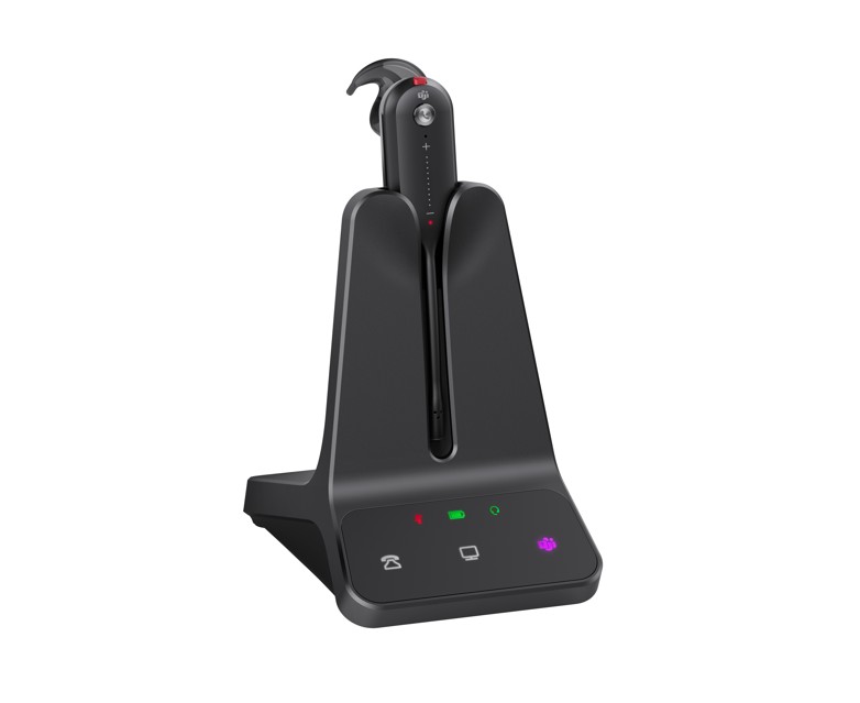 Yealink WH63 E2 Convertible DECT Wireless Teams Headset 8 hours talk time185m Wireless range Dual microphone Multi-device Connectivity