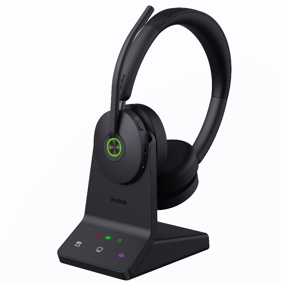 Yealink WH68 Dual UC DECT & Bluetooth Wireless Technology, 4-Mic Hybrid ANC, 4-Mic Noise Cancellation, All-Day-Wearing Comfort