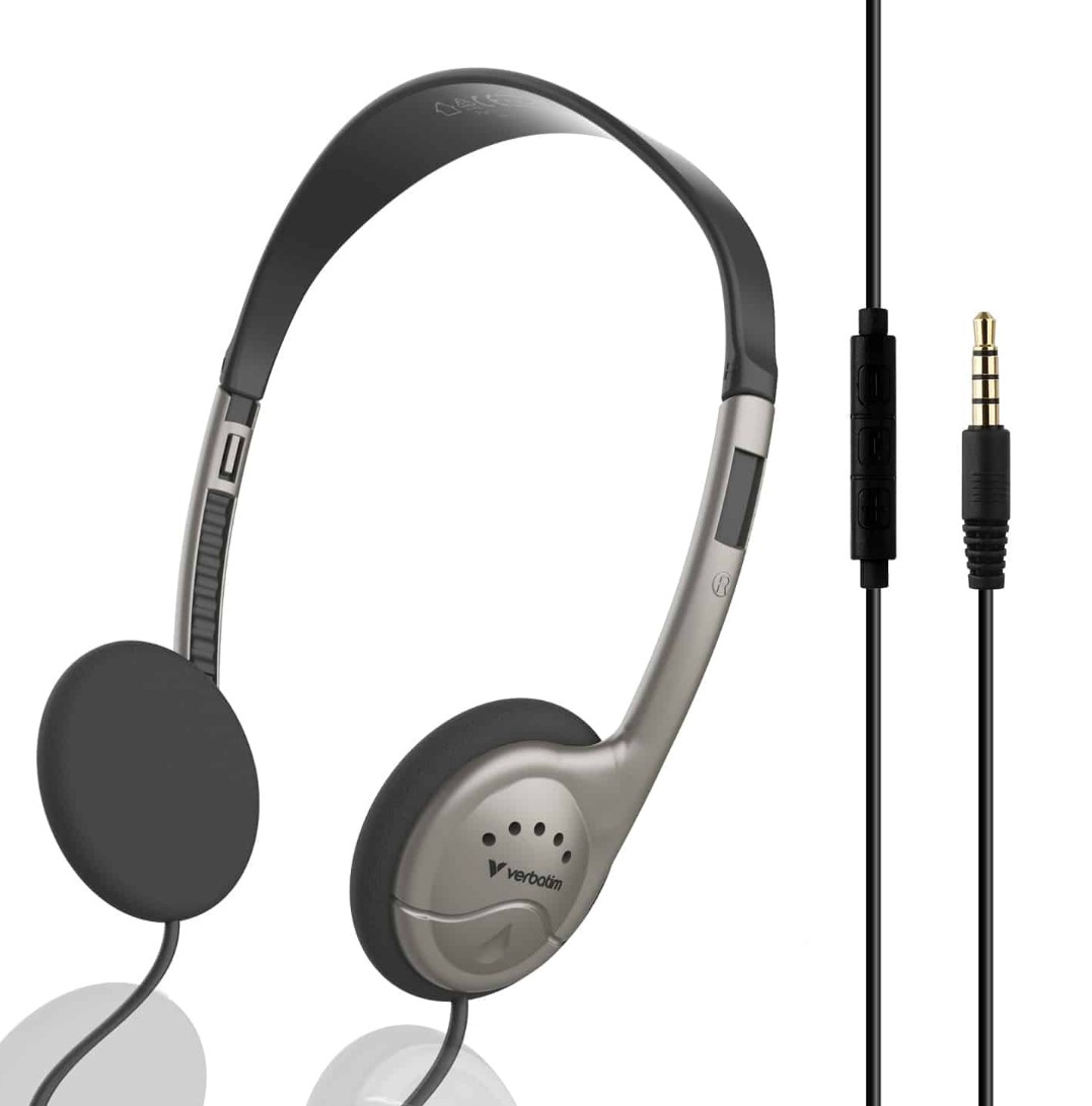 Verbatim Verbatim Multimedia Headset Inline Mic Headset