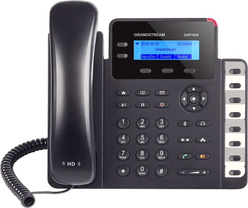 *LAST STOCK Grandstream GXP1628 2 Line IP Phone, 2 Sip Accounts, 132x48 Backlit Graphical Display, HD Audio, Dual-Switched Gigabit Ports, Powerable Vi