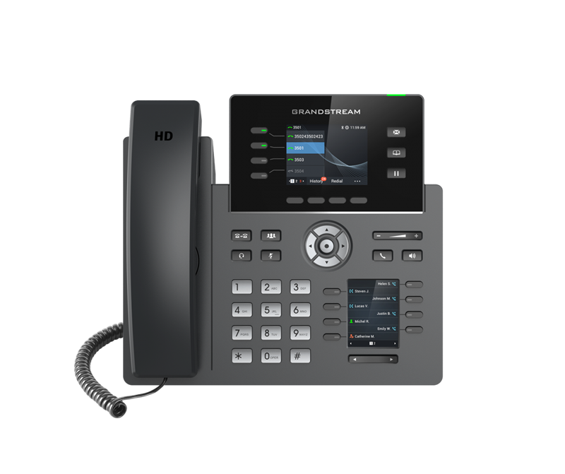 Grandstream GRP2614 4 Line IP Phone, 4 SIP Accounts, 320x240 Colour Screen, BLF Keys, HD Audio