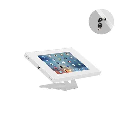 Brateck Anti-Theft Wall-Mounted/Countertop Tablet Holder  Fit most 9.7' to 11' tablets( iPad, iPad Air, iPad Pro, - White 343x206x186mm