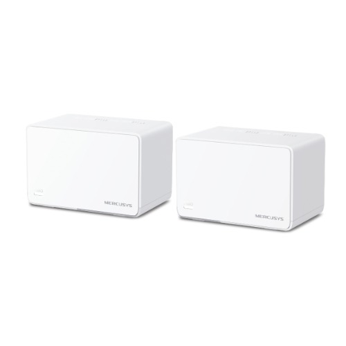 Mercusys Halo H80X(2-pack) AX3000 Whole Home Mesh Wi-Fi 6 System, 3000 Mbps Dual Band Wi-Fi, Up to 460 Square Meters, 574/2402 Mbps, MU-MIMO (WIFI6)