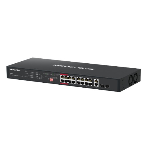 Mercusys MS120GP 20-Port Gigabit Rackmount Switch with 16-Port PoE+