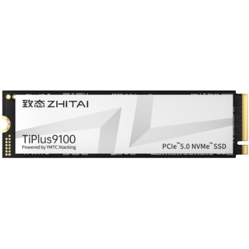 YMTC ZhiTai TiPlus9100 SSD 1TB M.2 2280 YMTC Xtacking 4.0  TLC Chip PCIe™ Gen5 x4，NVMe™ 2.0 12000MB/s 10700MB/s R/W 600 TBW 5Y warranty