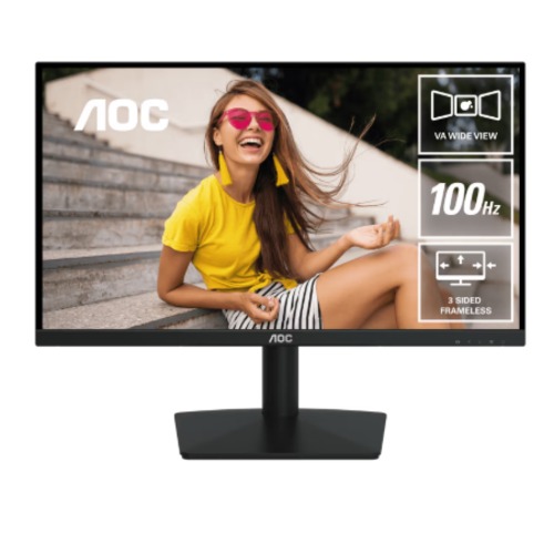 (LS) AOC 21.45'100Hz 1920 × 1080 (FHD) VGA × 1 HDMI 1.4 × 1 AdaptiveSync 3-Sided Frameless Low Blue Mode, Office, POS, Business, Uni, Home Monitor(LS)