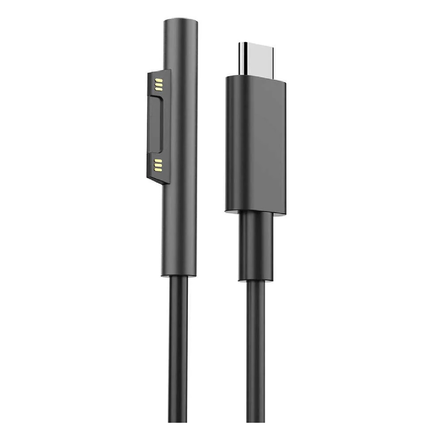 USP USB-C To Microsoft Surface Laptop Cable (1.5M) Black - 3A, Surface Pro, Surface Go, Surface Book, Magnetic Connection, 5 Years Warranty