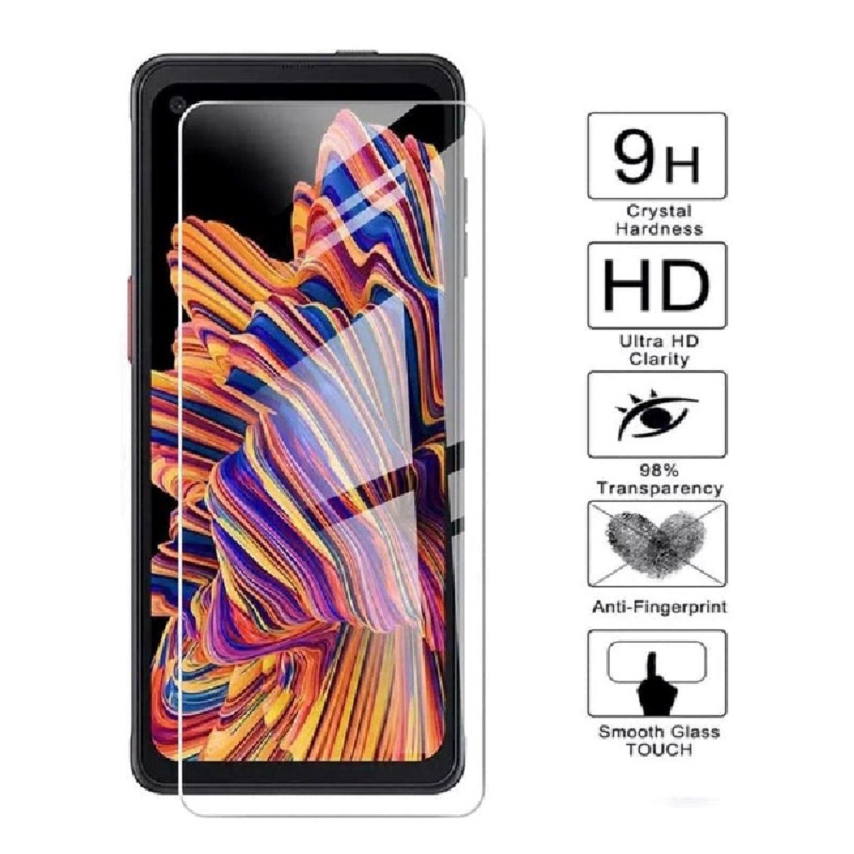 USP Samsung Galaxy XCover7 / XCover7 Pro 5G (6.6') Tempered Glass Screen Protector - Full Coverage, 9H Hardness, Bubble-free, Anti-fingerprint, 5 Yea