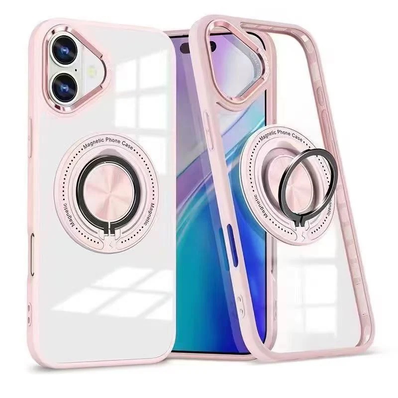 USP Apple iPhone 17 (6.3') MagSafe Case with Ring Holder Pink - Silicone Bumper, Drop Resistance, Scratch Protection, Durable, 5 Years Warranty